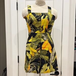 Farm Rio Tropical Linen Sundress xs